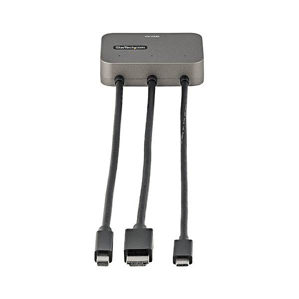 StarTechcom Adaptador Mini DisplayPort USBC o HDMI a HDMI 4K 60Hz HDR