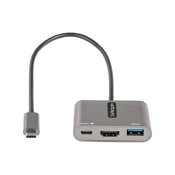StarTechcom Adaptador Multipuertos USB C a HDMI de 4K PD 30 USB 30