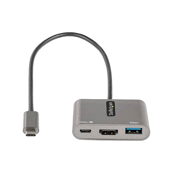 StarTechcom Adaptador Multipuertos USB C a HDMI de 4K PD 30 USB 30