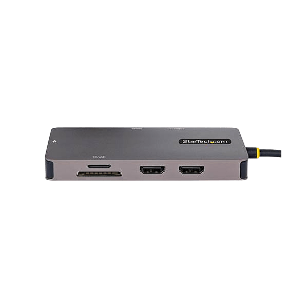 StarTechcom Adaptador Multipuertos USBC a 2x HDMI PD 100W Hub USB Red