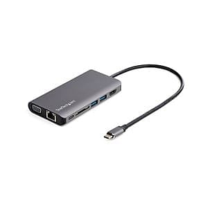 StarTechcom Adaptador Multipuertos USBC con HDMI o VGA Docking Station
