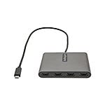 StarTechcom Adaptador USBC a 4x HDMI  USB Tipo C a 4 Monitores  1080p