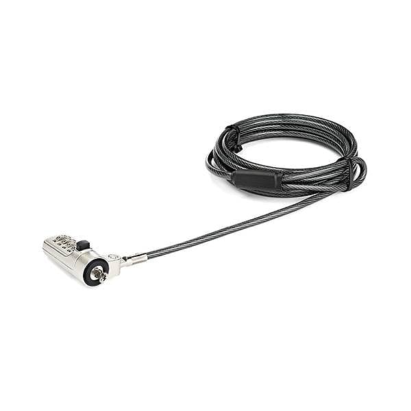 StarTechcom Cable con Candado de Combinación de 4 Dígitos  Ranura Wedge