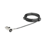 StarTechcom Cable con Candado de Combinación de 4 Dígitos  Ranura Wedge