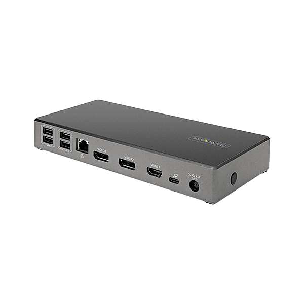StarTechcom Docking Station USB C de 3 Monitores  USB Tipo C  PD 100W