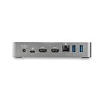 StarTechcom Docking Station USBC de 2 Puertos HDMI con PD de 65W