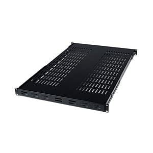 StarTechcom Estante Fijo para Rack con Profundidad Ajustable 1U
