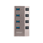 StarTechcom Hub Concentrador USBC de 4 Puertos con Interruptores StarTechcom Hub Concentrador USBC de 4 Puertos con Interruptores