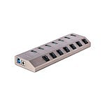 StarTechcom Hub Concentrador USBC de 7 Puertos con Interruptores