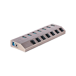 StarTechcom Hub Concentrador USBC de 7 Puertos con Interruptores