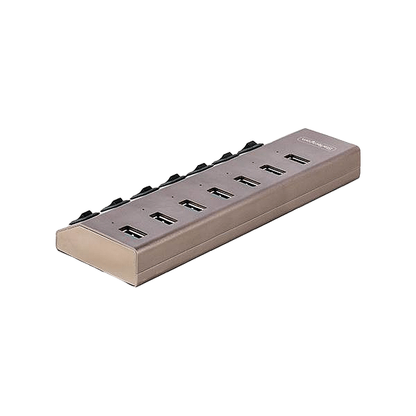 StarTechcom Hub Concentrador USBC de 7 Puertos con Interruptores