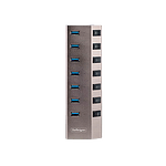StarTechcom Hub Concentrador USBC de 7 Puertos con Interruptores
