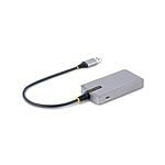StarTechcom Hub Ladrón USB 30 5Gbps de 3 Puertos USBA  Red Ethernet