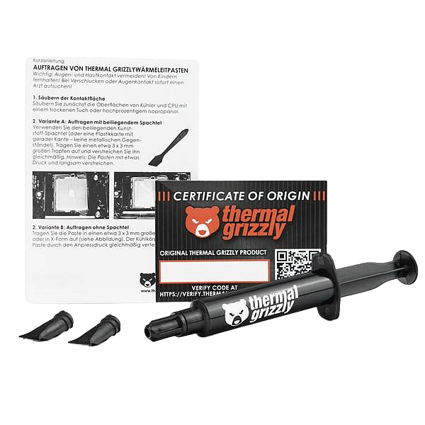 Thermal Grizzly Hydronaut  Pasta térmica 3 ml 78 gr compuesto para disipador