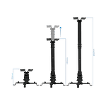 TooQ PJ2012TB Proyector Techo Inclinable Negro  Soporte TooQ PJ2012TB Proyector Techo Inclinable Negro  Soporte