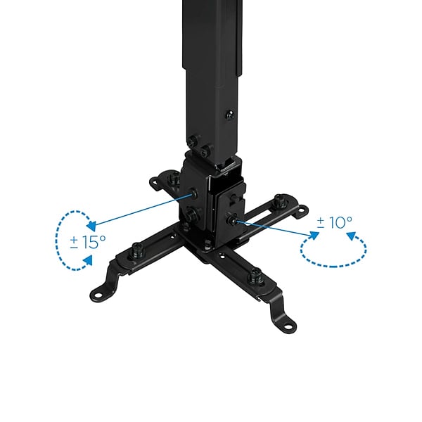 TooQ PJ2012TB Proyector Techo Inclinable Negro  Soporte