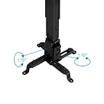 TooQ PJ2012TB Proyector Techo Inclinable Negro  Soporte