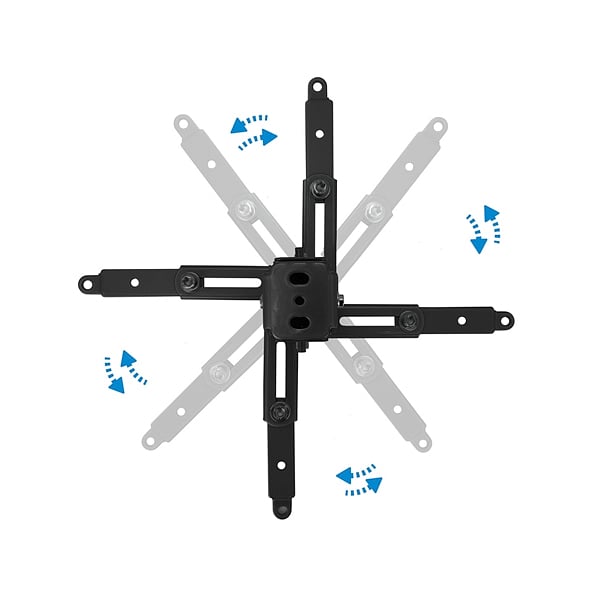 TooQ PJ2012TB Proyector Techo Inclinable Negro  Soporte