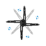 TooQ PJ2012TB Proyector Techo Inclinable Negro  Soporte TooQ PJ2012TB Proyector Techo Inclinable Negro  Soporte