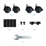 TooQ UMCS0004B Negro  Soporte con ruedas para PC