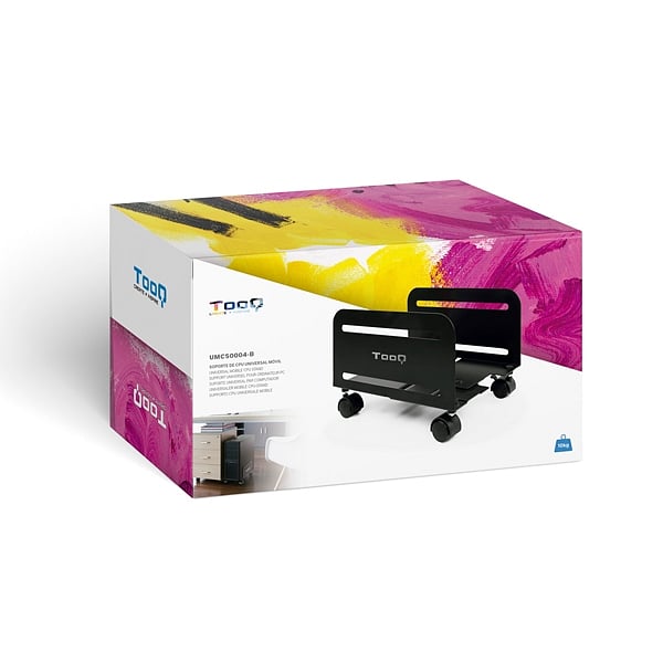 TooQ UMCS0004B Negro  Soporte con ruedas para PC
