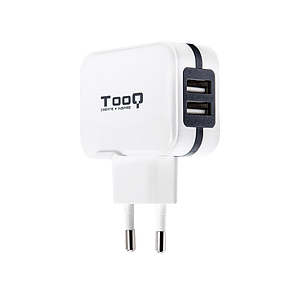 TooQ TQWC1S02 2xUSB 5V 34A 17W Blanco  Cargador de Pared