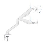 TooQ soporte de mesa para pantalla 1732 VESA Max 100x100 Blanco  Soporte