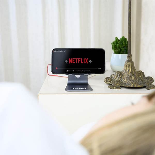 Tooq PH0001G Stand Gris ajustable Teléfono  Tablet  Soporte para Móvil