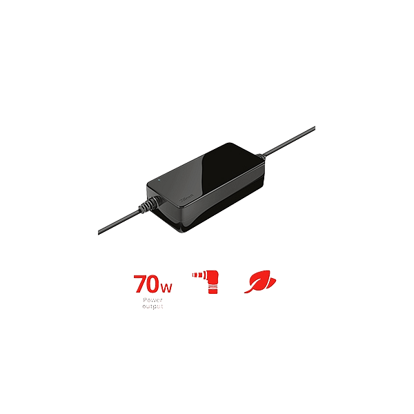 Trust Primo 70W Laptop Charger  Cargador universal para ordenador portátil de 70 W