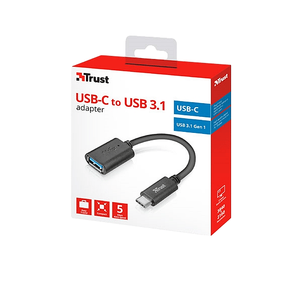 Trust Adaptador USB TypeC  USB 31  Adaptador