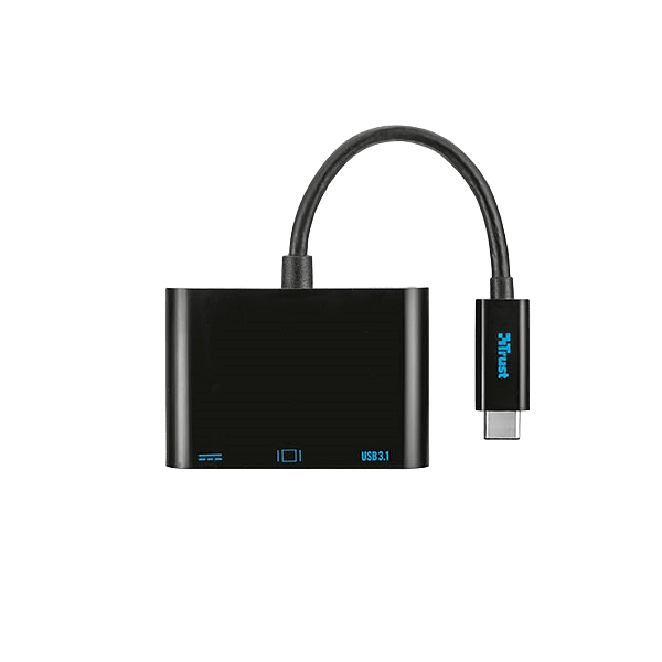 Trust Adaptador Multipuerto USB Tipo C  Adaptador