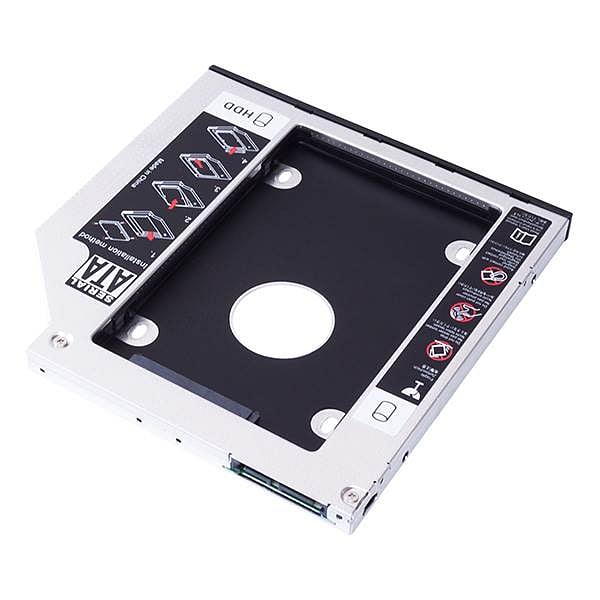 Unyka caddy HDD 25 SATA 127mm Black  Accesorio portátil