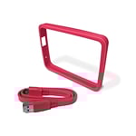 WD GRIP Pack Fucsia Bumper  Cable USB 30 para HDD Externo