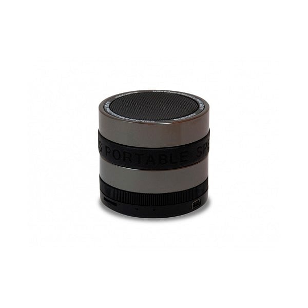 Conceptronic negro gris BT micro SD y radio  altavoz