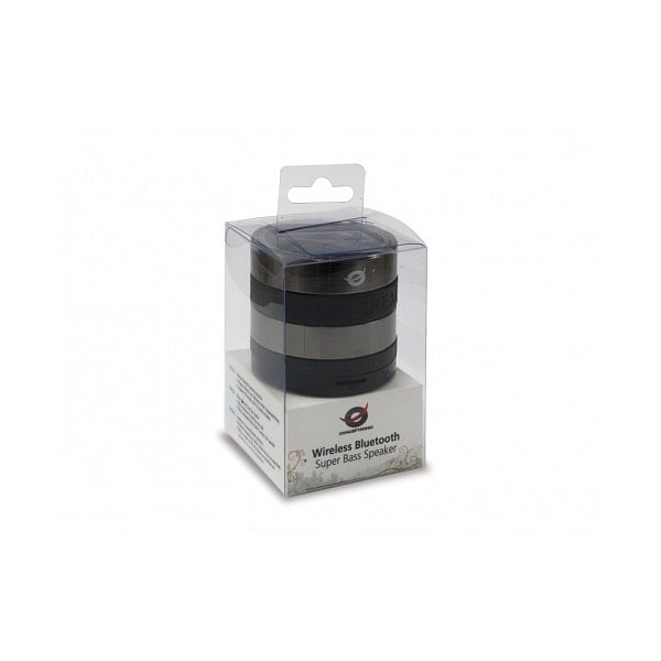Conceptronic negro gris BT micro SD y radio  altavoz