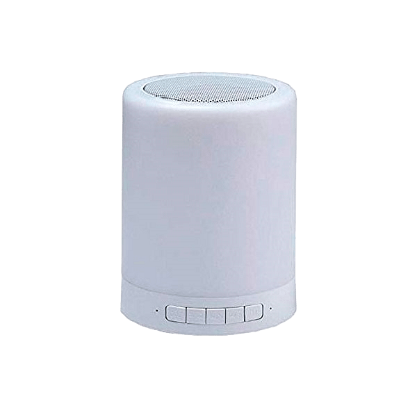 CoolBox Altavoz Bluetooth Lampara Led Blanco