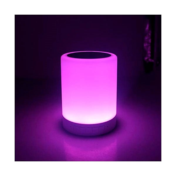 CoolBox Altavoz Bluetooth Lampara Led Blanco