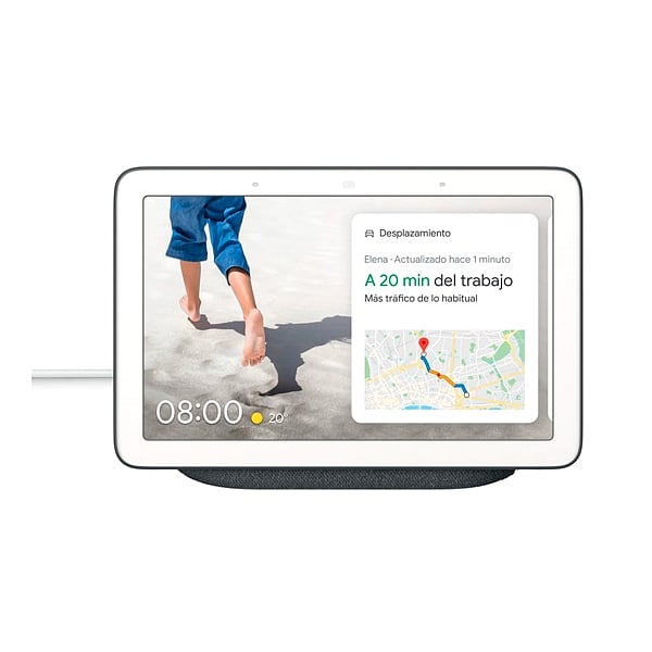 Google Nest Hub Carbón  Altavoz Inteligente y Asistente con Pantalla