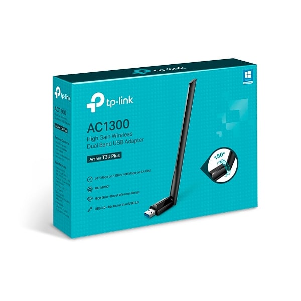 TPLink Archer T3U Plus AC1300 Dual  Antena USB WIFI