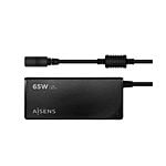 Aisens ASLC65WAUTOBK  65W  9 Conectores  USB 30  Cargador de Portátil