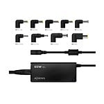 Aisens ASLC65WAUTOBK  65W  9 Conectores  USB 30  Cargador de Portátil