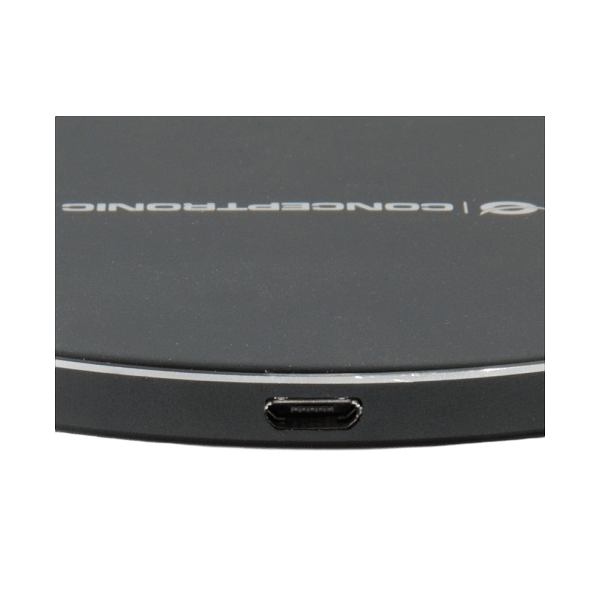 Conceptronic Gorgon Cargador inalámbrico Qi 10w Black