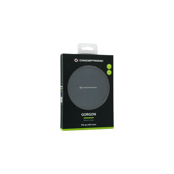 Conceptronic Gorgon Cargador inalámbrico Qi 10w Black