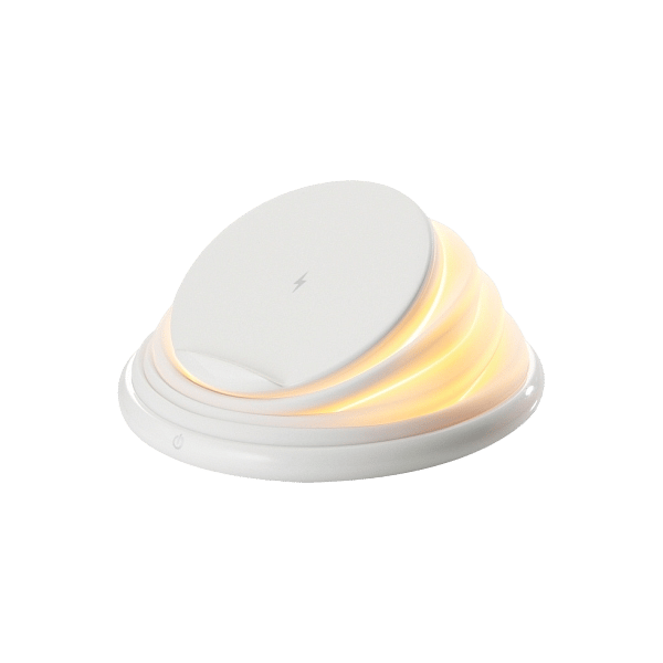 Conceptronic Gorgon Cargador inalámbrico Led Qi 10w White