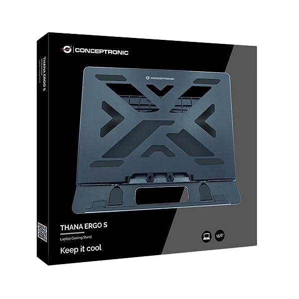 Conceptronic Thana Ergo S Negro  Base Refrigeración