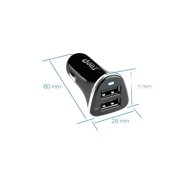 TooQ TQCC2002 Negro  Cargador de coche