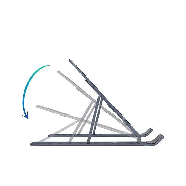 Tooq TQLRS0035ALG plegable Dark Grey  Soporte Portátil