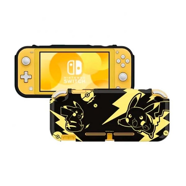 Hori Duraflexi Pikachu Black amp Gold  Carcasa para Nintendo Switch Lite