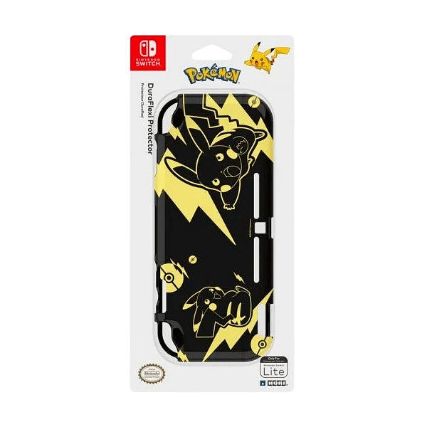 Hori Duraflexi Pikachu Black amp Gold  Carcasa para Nintendo Switch Lite