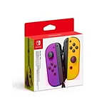 Pack de 2 mandos JoyCon para Nintendo Switch  Lila  Naranja Neón